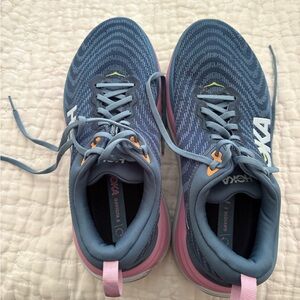 Hoka Gaviota 5 W Women's Athletic Shoes in Blue and Pink. Size 10.5